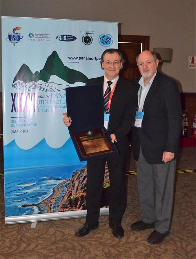 Dr. Marcelo Zanini foi homenageado de honra no Congresso XXXVI Panamericano de la Asociación Panamericana de ORL y CCC