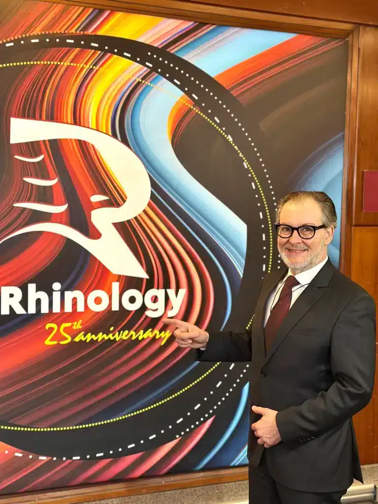 Dr Marcelo Zanini como conferencista no X RHINOLOGY